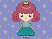 Kleine Pixel-Prinzessin